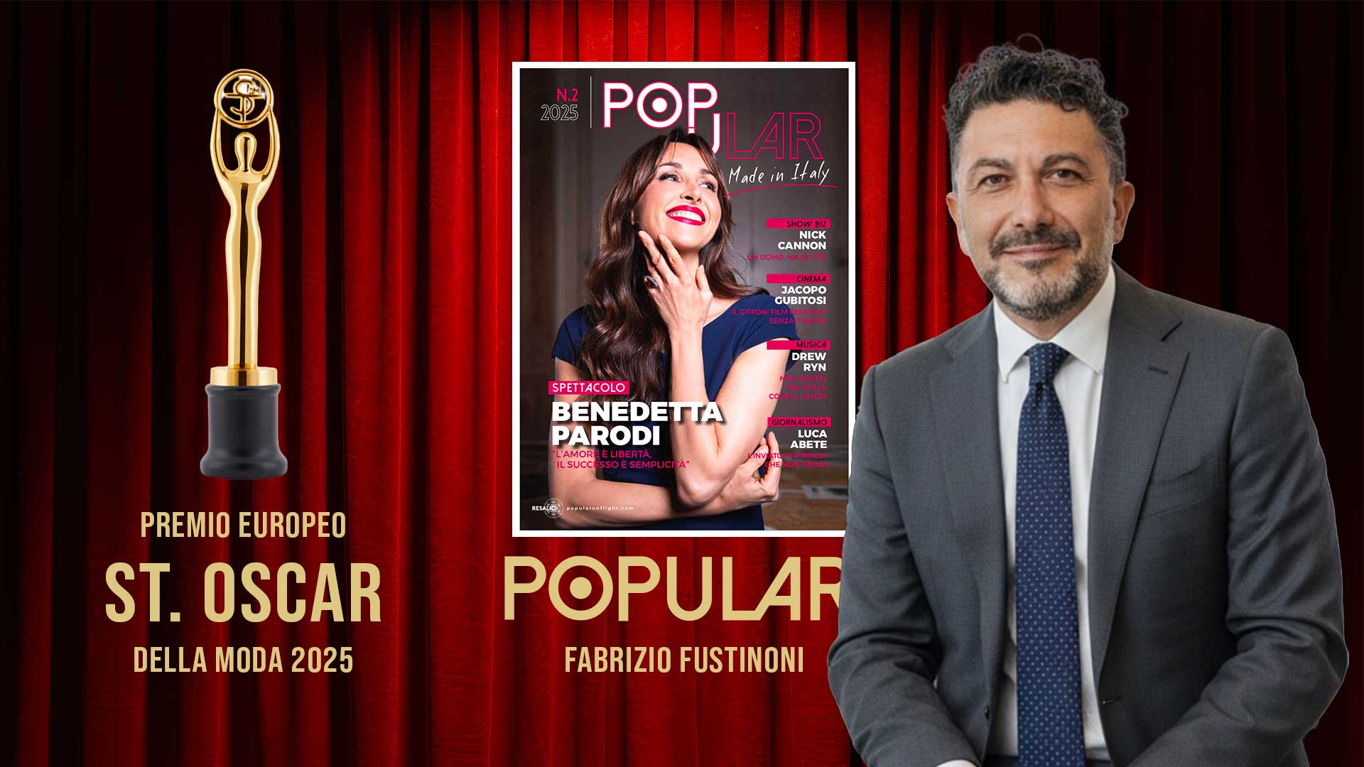 Il Premio Europeo ST. Oscar della Moda 2025 consacra Popular tra le eccellenze del fashion system