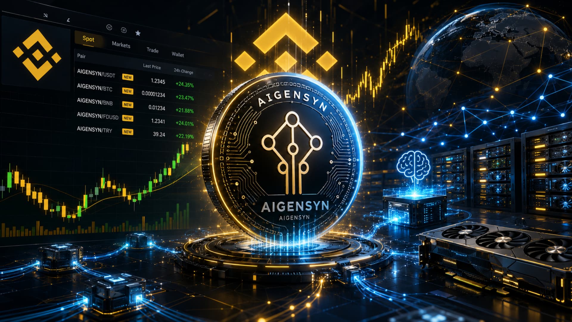 Binance apre il trading spot di Gensyn con tag Seed mentre cresce l’interesse per i token AI decentralizzati