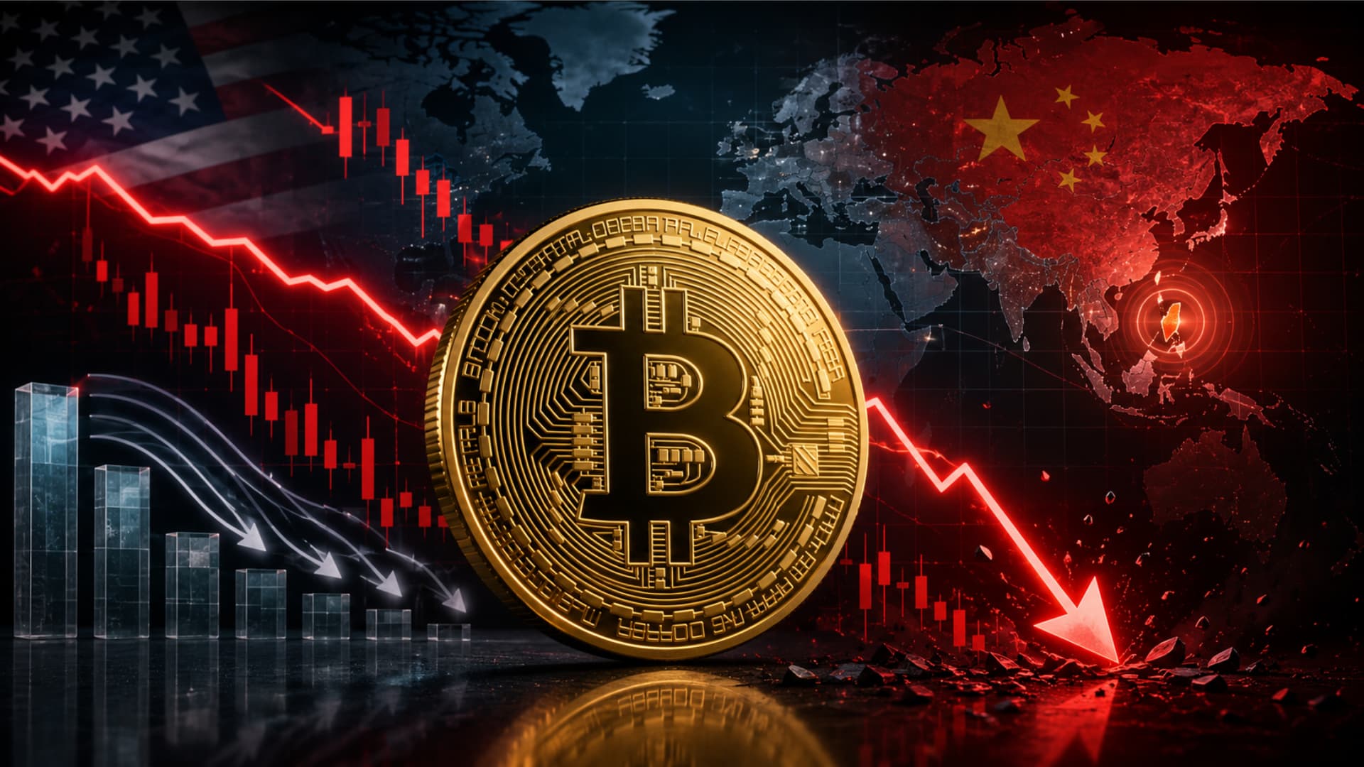 Bitcoin perde quota sotto gli 80K mentre le tensioni tra Stati Uniti e Cina e i riscatti dagli ETF frenano il mercato crypto