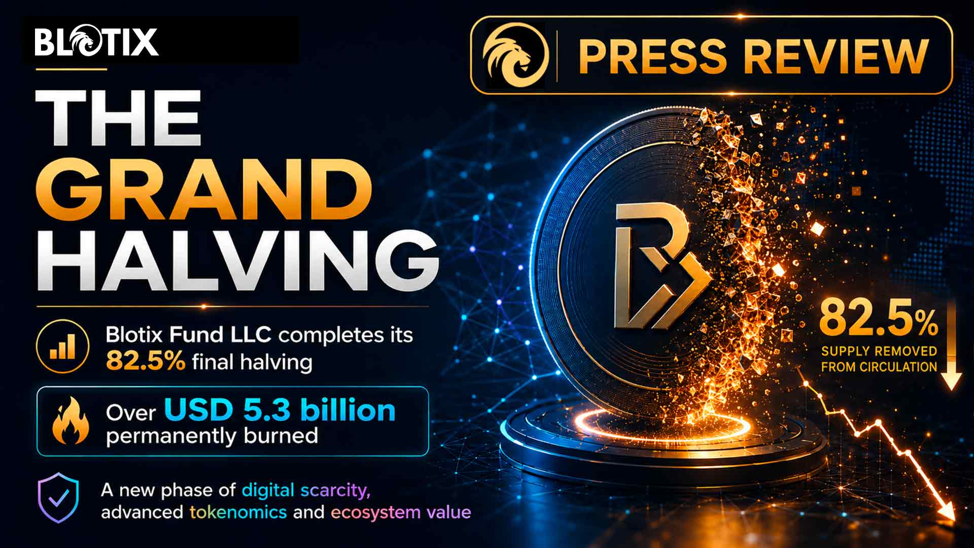 Blotix Fund LLC completa il Grand Halving con il burn definitivo da oltre 5,3 miliardi di dollari