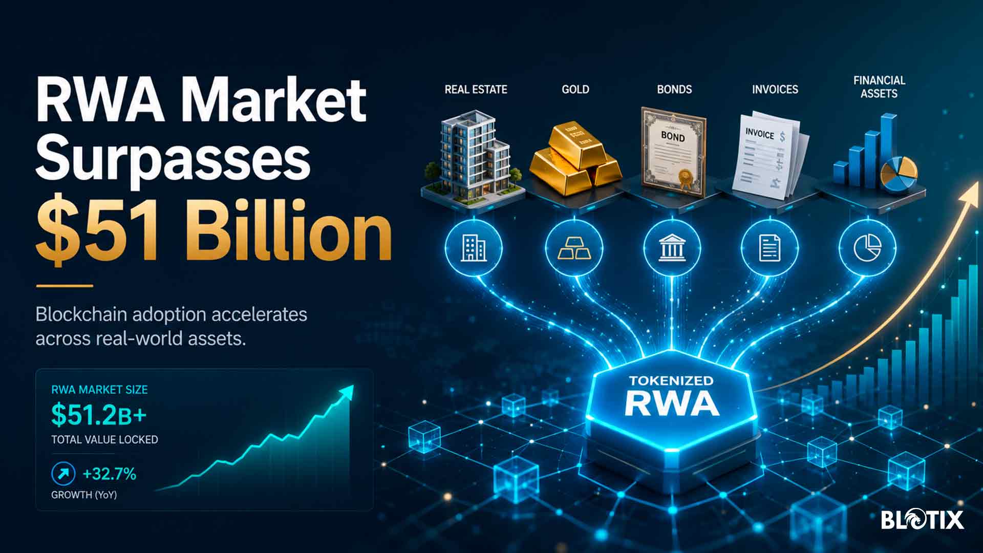 Il mercato RWA supera 51 miliardi e accelera sulla blockchain
