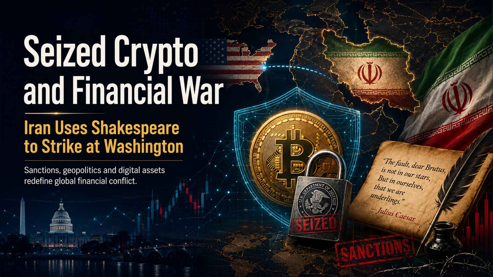 Criptovalute sequestrate e guerra finanziaria l’Iran usa Shakespeare per colpire Washington