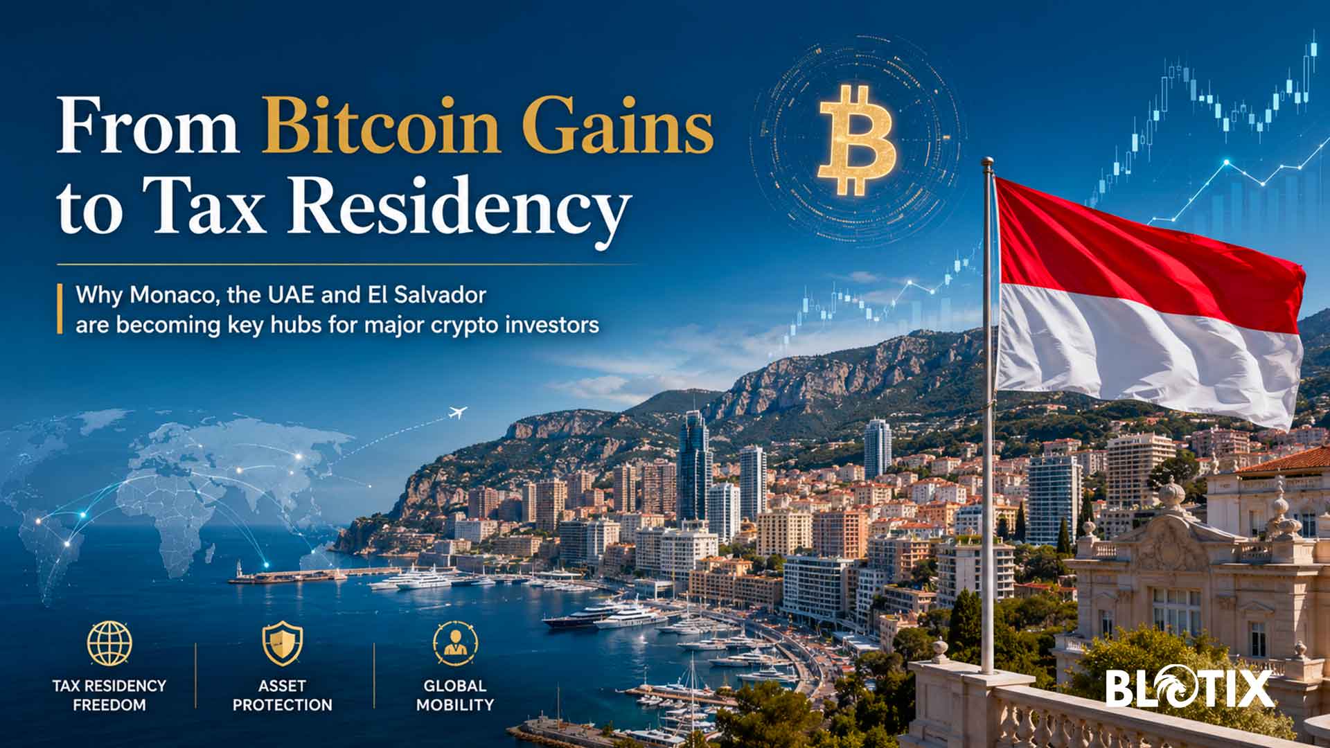 Crypto milionari in movimento Monaco UAE ed El Salvador attirano i grandi patrimoni digitali