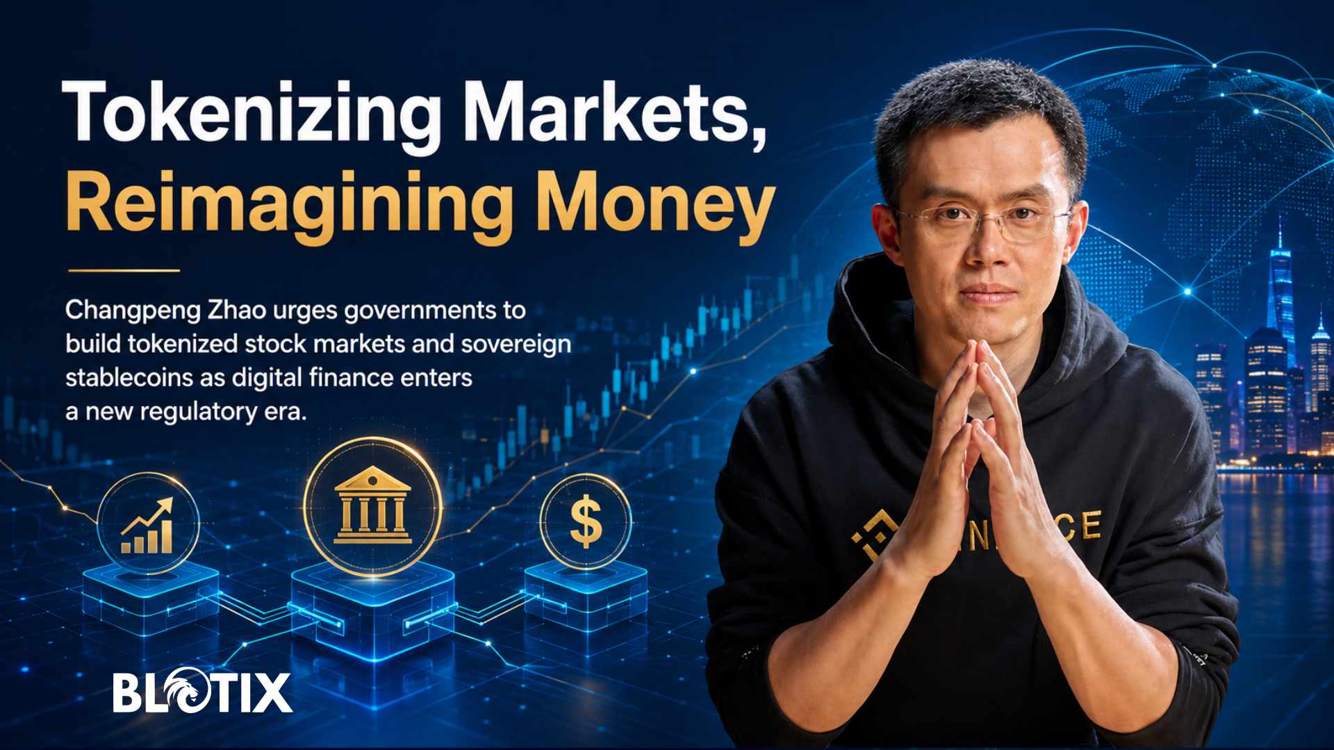 Changpeng Zhao invita i governi a portare azioni e stablecoin nazionali sulla blockchain