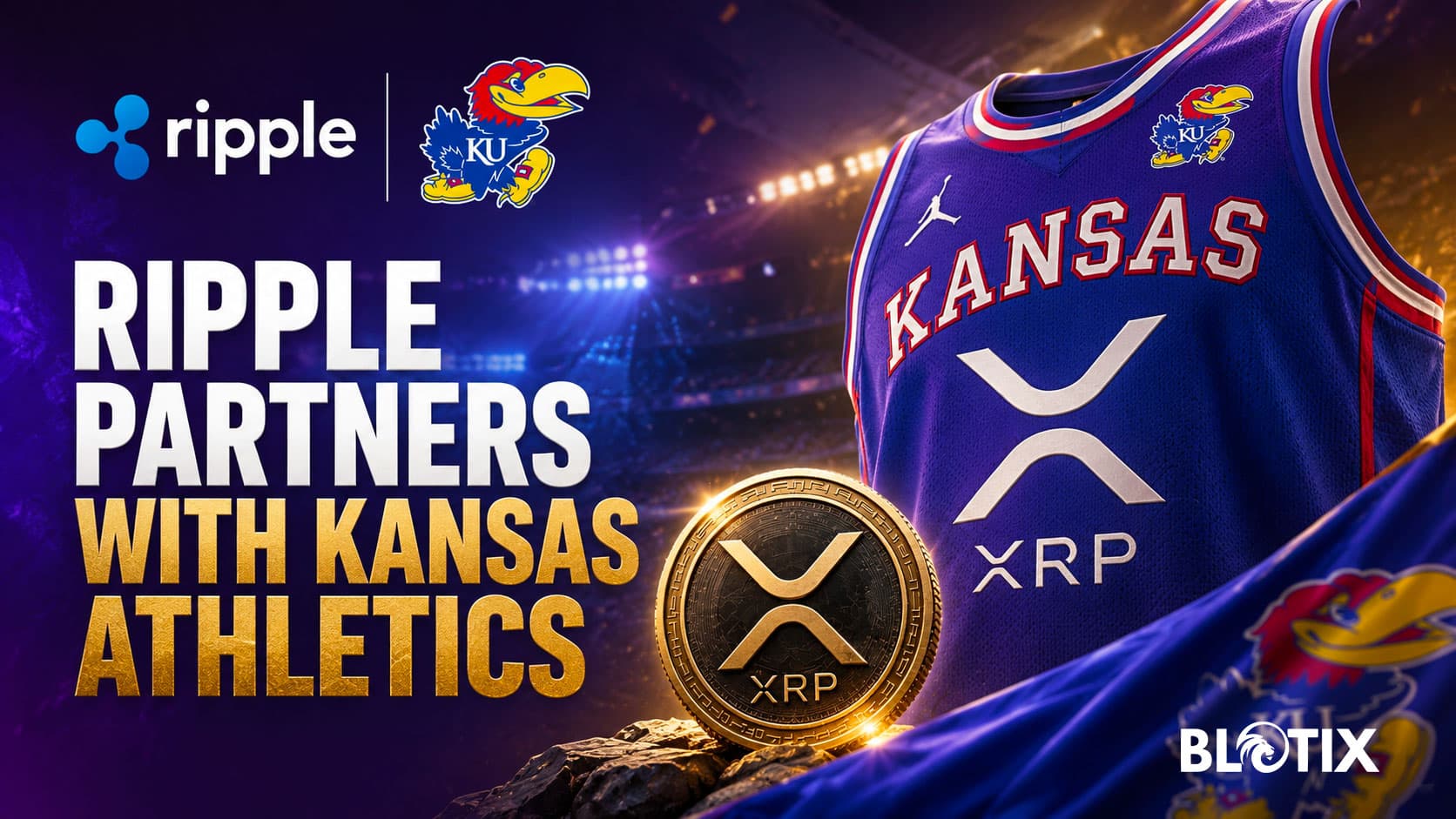 XRP debutta sulle divise universitarie e Ripple trasforma lo sport NCAA in una vetrina crypto