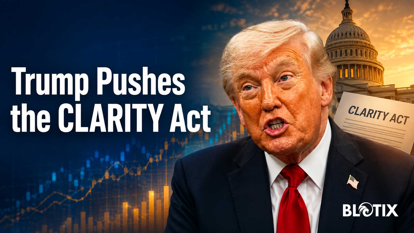 Trump rilancia il CLARITY Act e porta la sfida tra crypto e banche sul terreno della competizione con la Cina