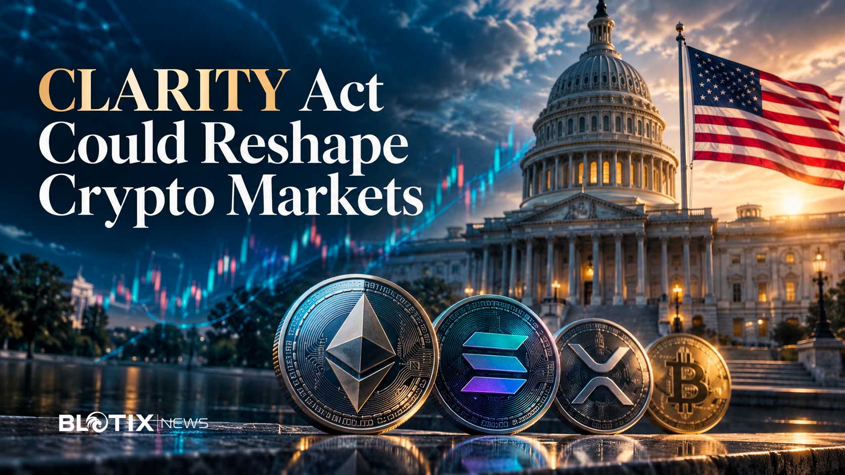 Il voto sul CLARITY Act può ridisegnare il mercato crypto e favorire Ether Solana e XRP rispetto a Bitcoin