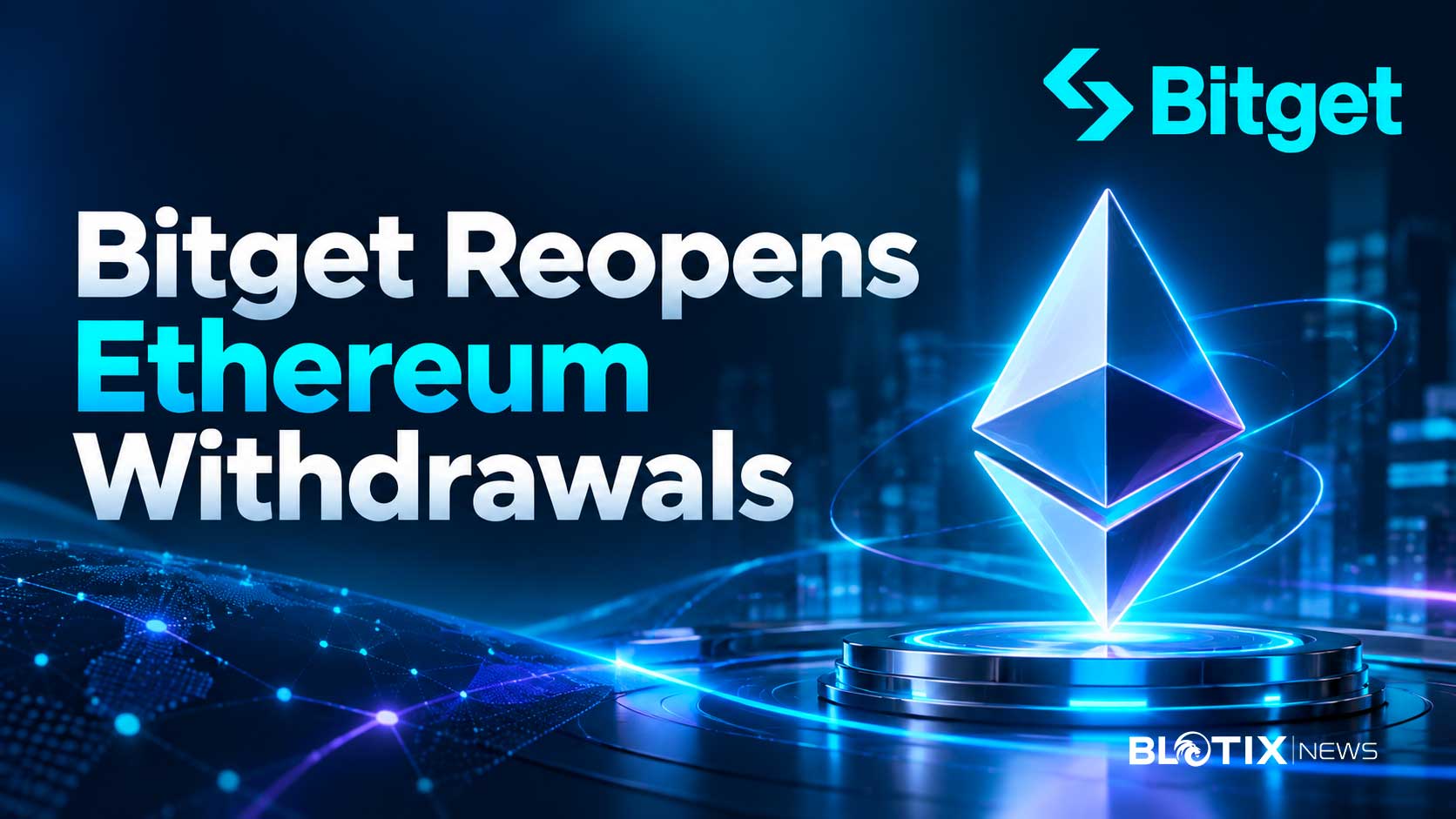 Bitget riapre i prelievi di Ethereum dopo l’attacco e il mercato risponde con afflussi netti nella prima ora