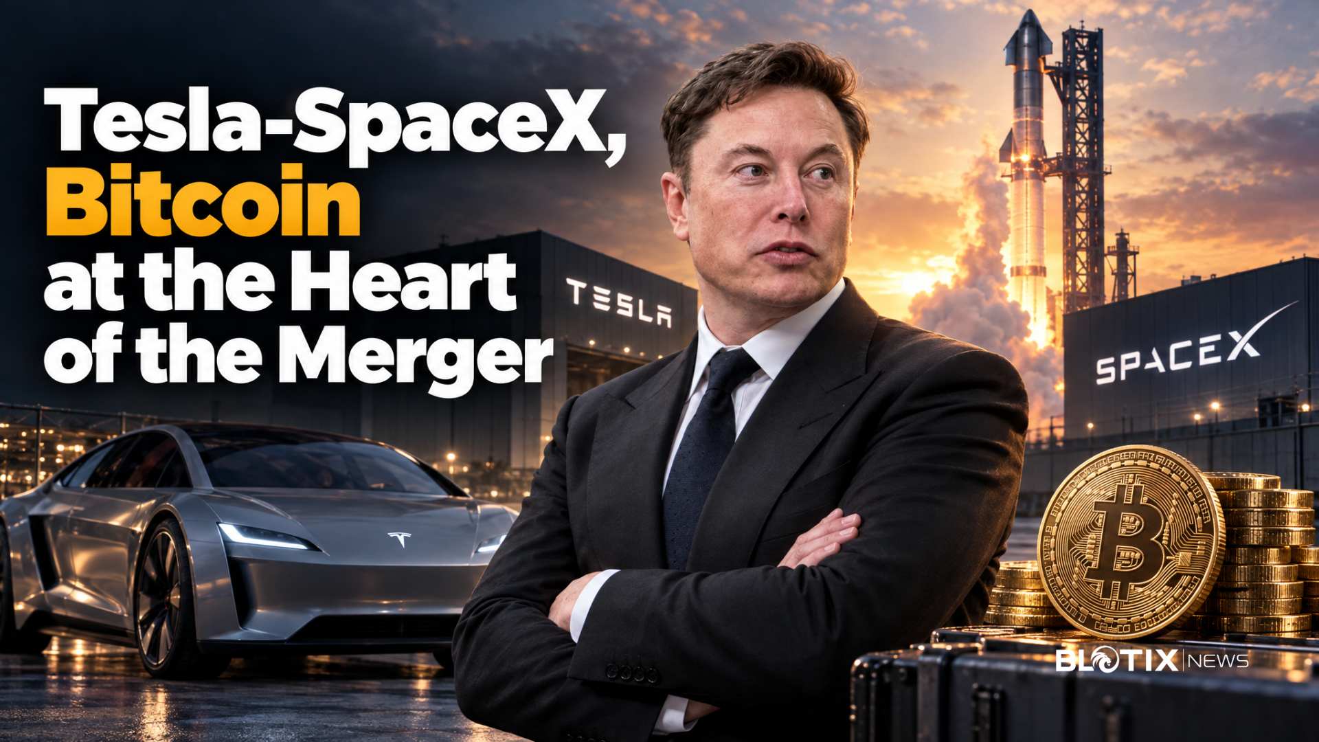 Tesla e SpaceX valutano una fusione: 30.221 Bitcoin in una sola tesoreria